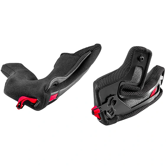 Nolan Nolan Cheek Pads Clima Comfort - N80-8 - Black / Red