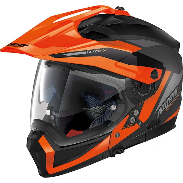 Nolan Nolan N70-2 X ECE 22.06 - Stunner N-Com Flat Black / Orange