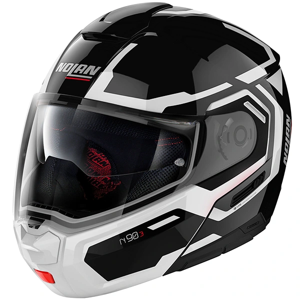 Nolan Nolan N90-3 N-Com - Driller Glossy Black / White