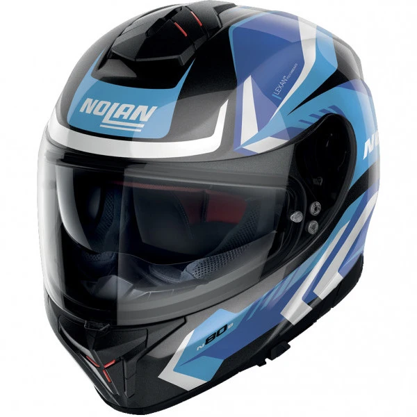 Nolan Nolan N80-8 N-Com - Rumble Metal Black / Blue