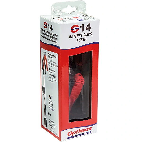 TecMate Optimate Battery Clips with fuse, Powersport