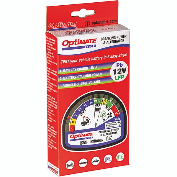 TecMate Tecmate OptiMate Tester for Cranking and Alternator