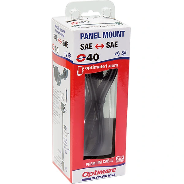 TecMate Tecmate Optimate Weatherproof SAE socket, panel mount - for BMW, Triumph, Ducati
