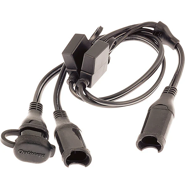 TecMate Tecmate Optimate Y-splitter SAE in to 2 x fused SAE out