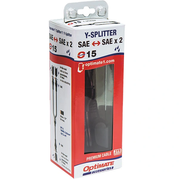 TecMate Tecmate Optimate Y-Splitter SAE in to 2 x Unfused SAE Out
