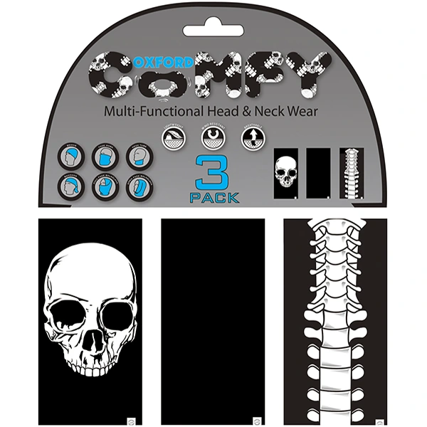 Oxford Clothing Oxford Comfy Neck Tube - Skeleton