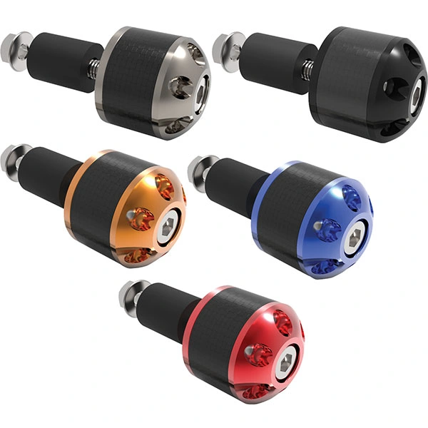 Oxford Oxford Universal Bar Ends - Carbon Fibre Round