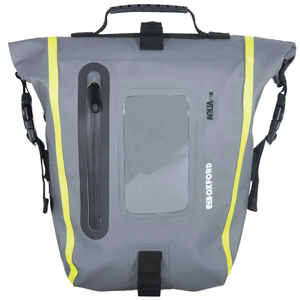 Oxford Oxford Aqua M8 Tank Bag - Black / Grey / Fluo Yellow