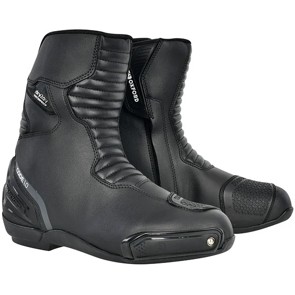 Oxford Clothing Oxford Code 1.0 Mid Dry2Dry Boots - Stealth Black