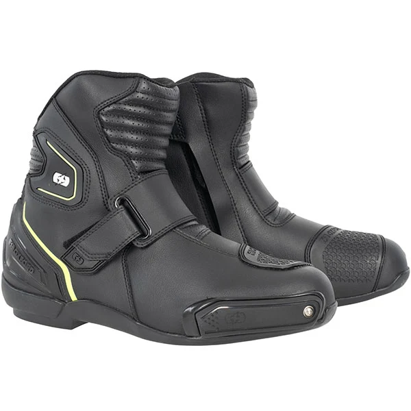 Oxford Clothing Oxford Omega Air Short Boots - Black / White / Yellow
