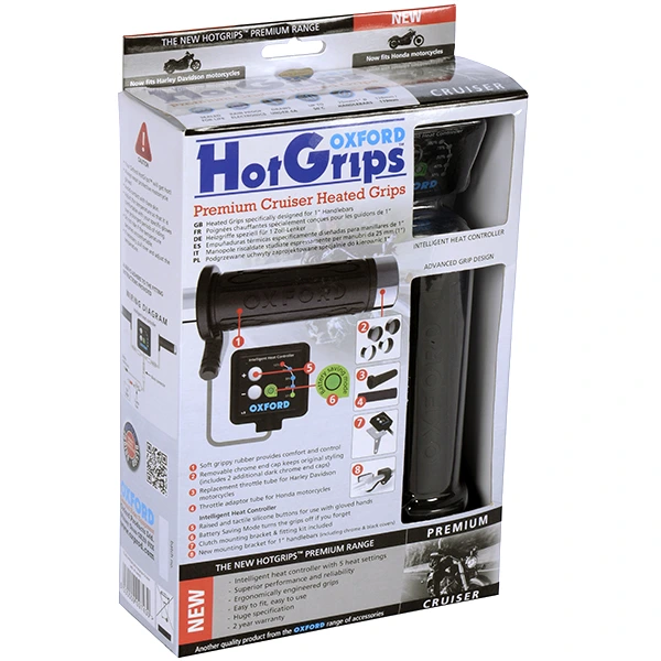 Oxford Oxford Heated Premium Hot Grips - Cruiser
