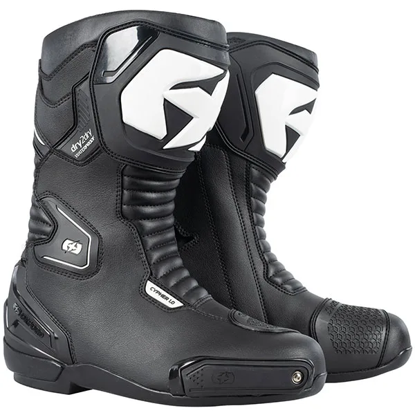 Oxford Clothing Oxford Cypher 1.0 Dry2Dry Boots - Black / White