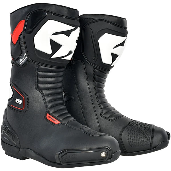 Oxford Clothing Oxford Cypher 1.0 Dry2Dry Boots - Black / White / Red