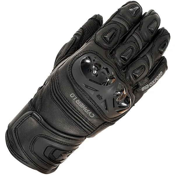 Oxford Clothing Oxford Cypher 1.0 Short Leather Gloves - Stealth Black