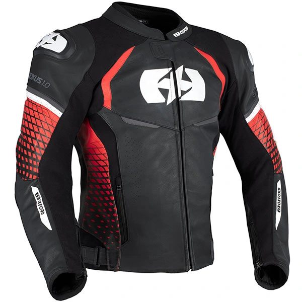 Oxford Clothing Oxford Nexus 1.0 Leather Jacket - Black / Red