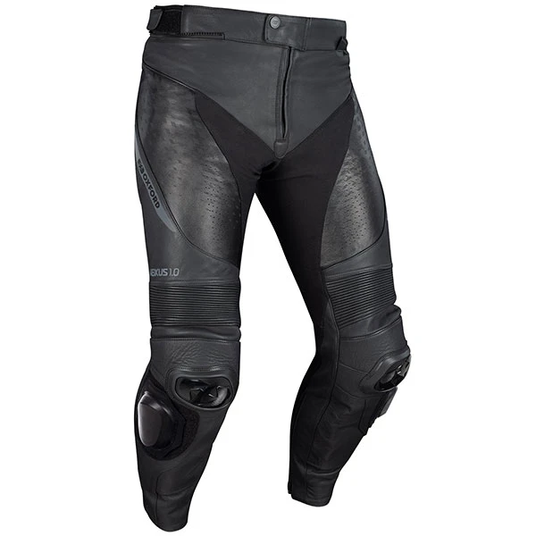 Oxford Clothing Oxford Nexus 1.0 Leather Trousers - Stealth Black