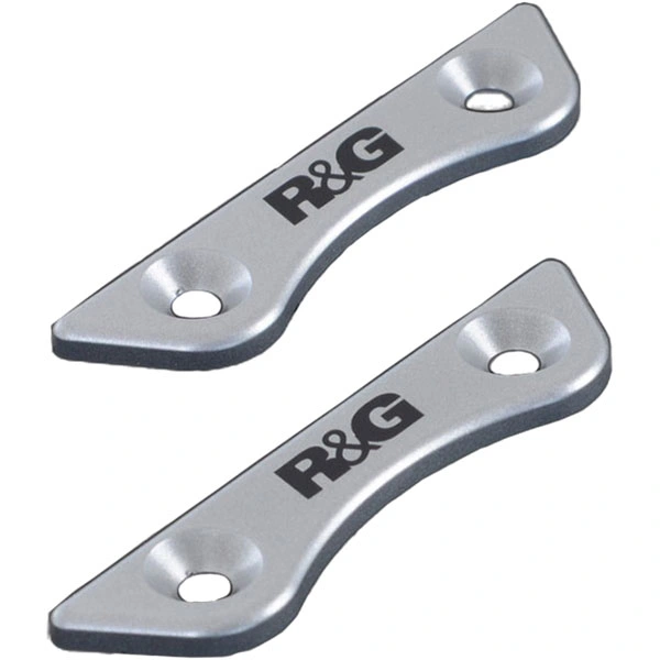 R&G Racing R&G Racing Silver Rear Footrest Plate (Pair) - Kawasaki Z900