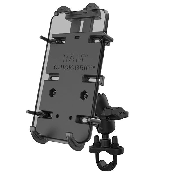 RAM Mounts RAM Mounts Quick-Grip Phone Mount with Handlebar U-Bolt Base