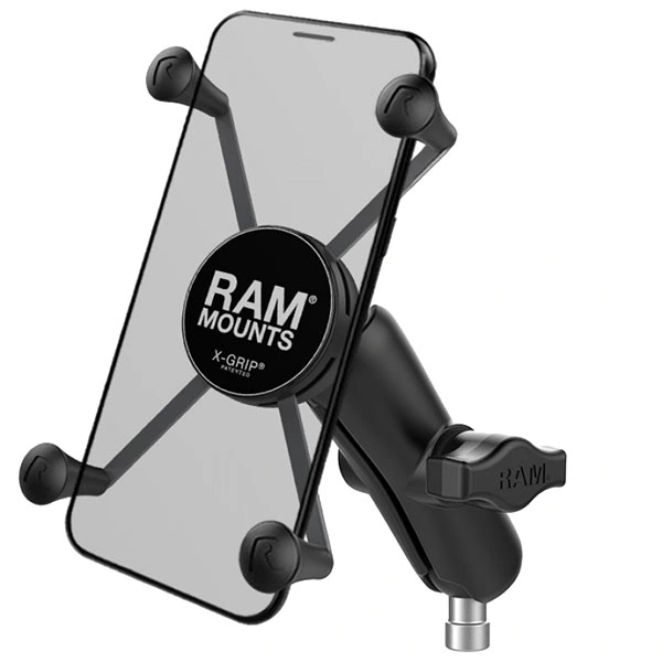 RAM Mounts RAM Mounts X-Grip Phone Mount with Motorcycle Handlebar Clamp Base