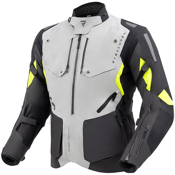 Rebelhorn Rebelhorn Hiker IV Textile Jacket - Black / Grey / Fluo Yellow