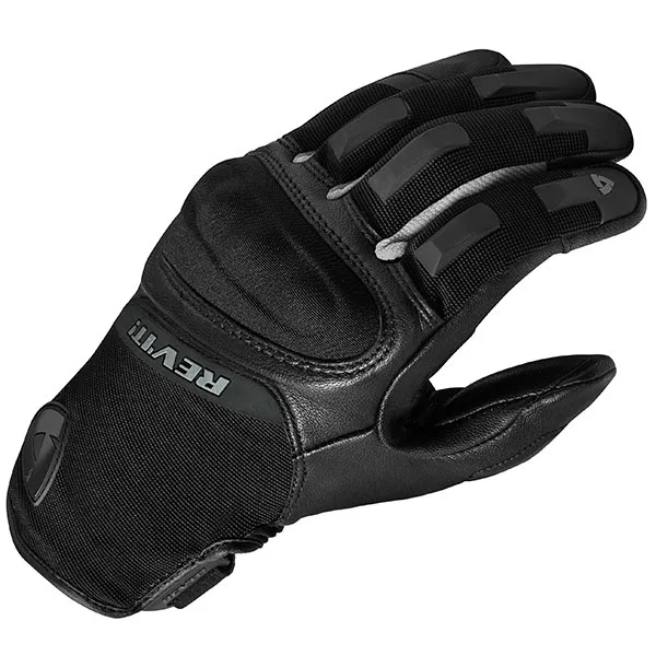 Rev'it Rev'it Striker 3 Leather & Textile Gloves - Silver / Black