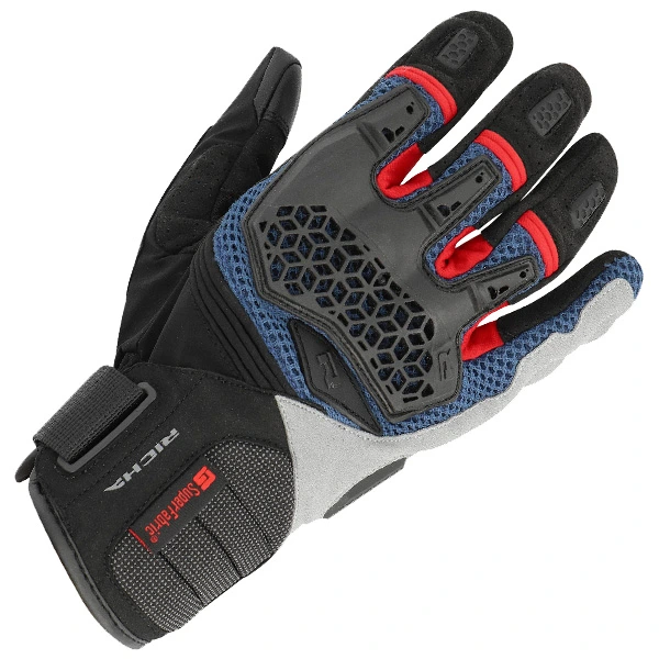 Richa Richa Bogota Textile Gloves - Black / Blue / Red