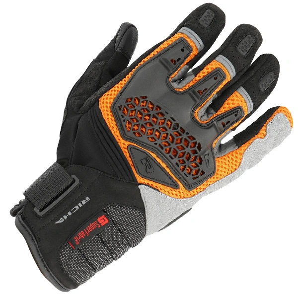 Richa Richa Bogota Textile Gloves - Black / Orange