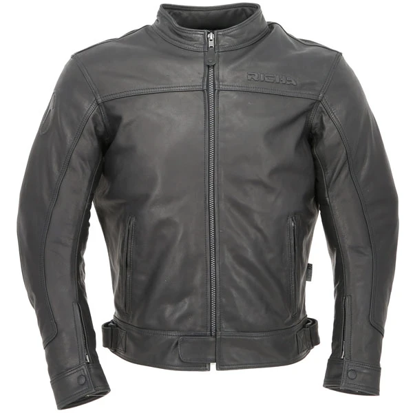 Richa Richa Cafe Leather Jacket - Black