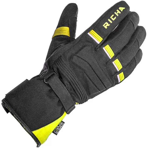 Richa Richa Peak Textile Gloves - Black / Yellow