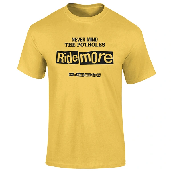 Ride More Ride More T-Shirt Never Mind - Bright Yellow