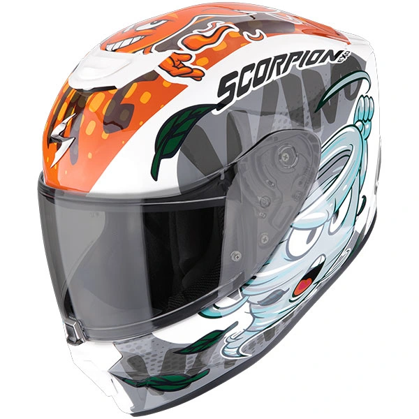Scorpion Scorpion Exo-Junior Air - The 4 Elements White / Blue / Orange
