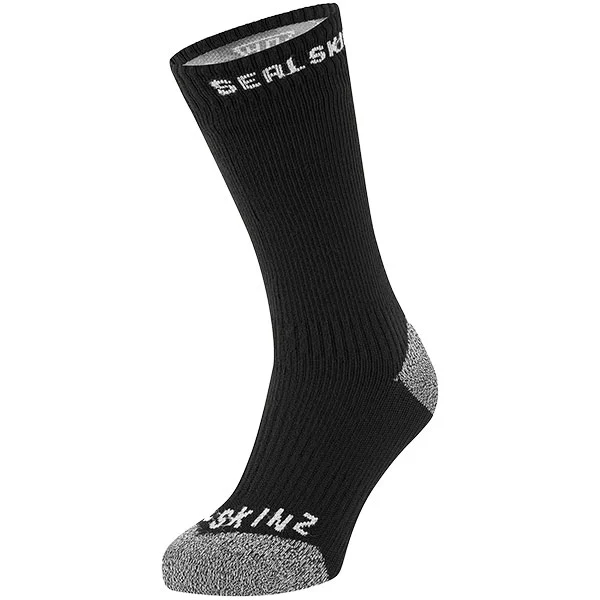 Sealskinz Sealskinz Briston Waterproof All-Weather Socks - Black / Grey