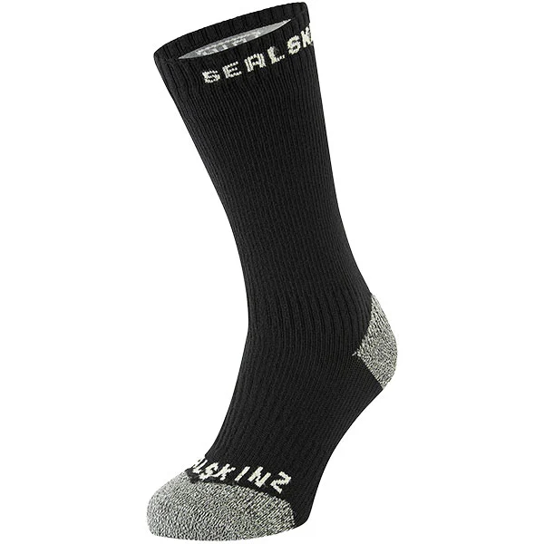 Sealskinz Sealskinz Briston Waterproof All-Weather Socks - Black / Neon Yellow