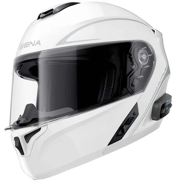 SENA Sena Outrush R Intercom Helmet ECE 22.06 - Glossy White