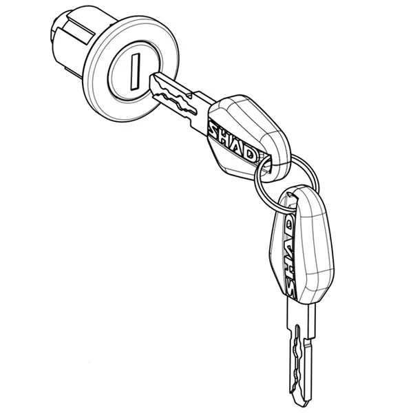 Shad Shad Premium Lock And Black Key System Single - 203076R