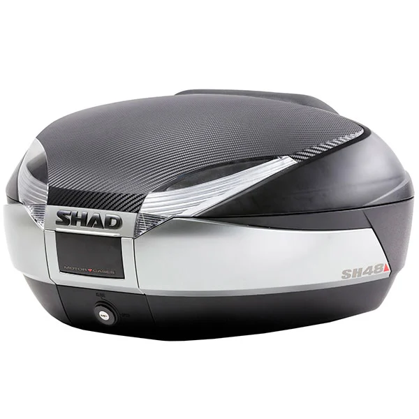 Shad Shad SH48 Top Case - Titanium Carbon Cover And Backrest - 48 Litre