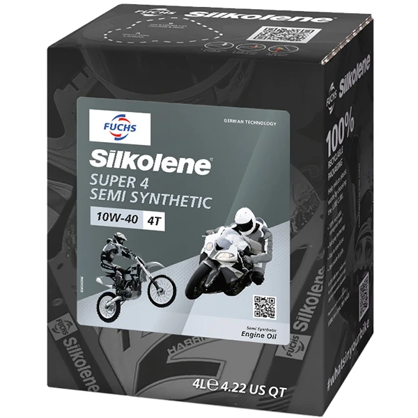 Silkolene Silkolene - Super 4 10W-40 Lube Cube - 4 Litre