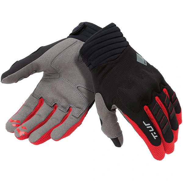 T.ur T.ur G-Six Textile Gloves - Black / Red