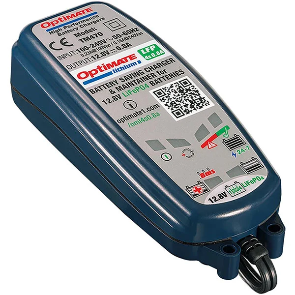 TecMate TecMate OptiMate Lithium 0.8A 12.8V Battery Charger Optimiser