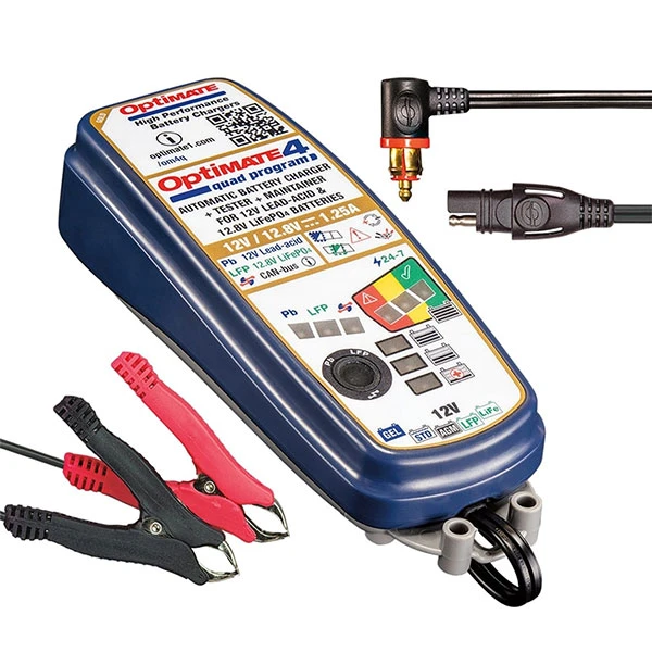 TecMate TecMate OptiMate 4 Quad 12V Battery Optimiser Premium - CANBUS (BMW/Triumph)