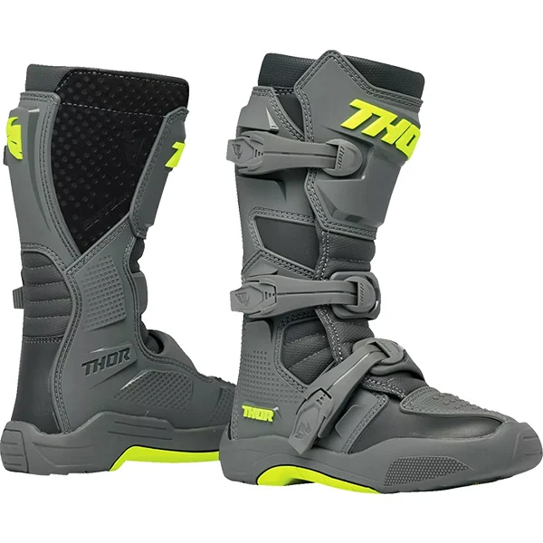 Thor Thor Youth Blitz XR Boots - Grey / Charcoal