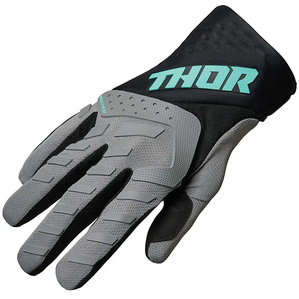 Thor Thor Spectrum Gloves - Grey / Black / Mint