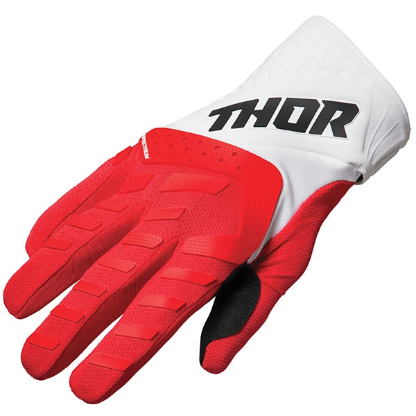Thor Thor Youth Spectrum Textile Gloves - Red / White