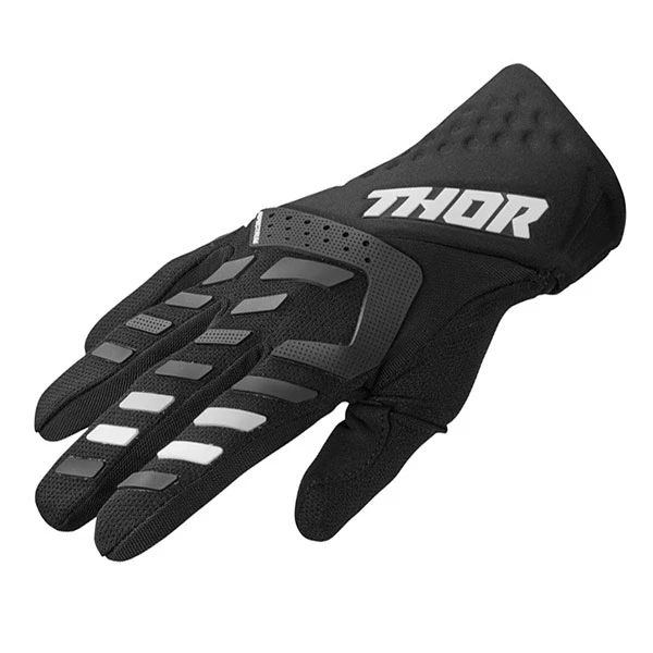 Thor Thor Ladies Spectrum Textile Gloves - Black / White