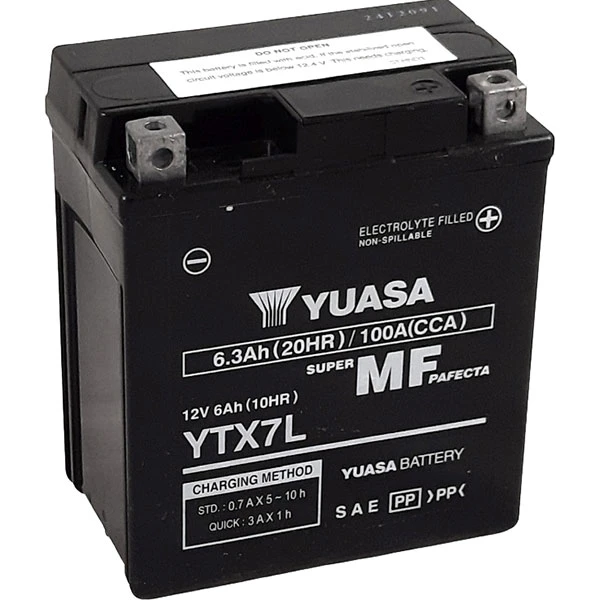 Yuasa Yuasa Motorcycle Battery - YTX7L