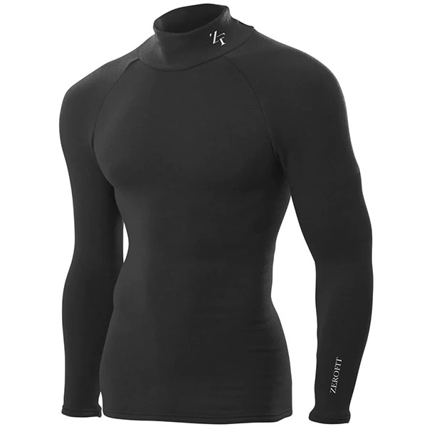 Zerofit Zerofit Heatrub Ultimate Base Layer Long Sleeve Shirt - Black
